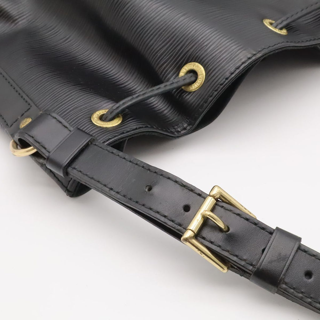 Louis Vuitton Epi Noe Shoulder Bag Drawstring Noir Black Gold — view 8