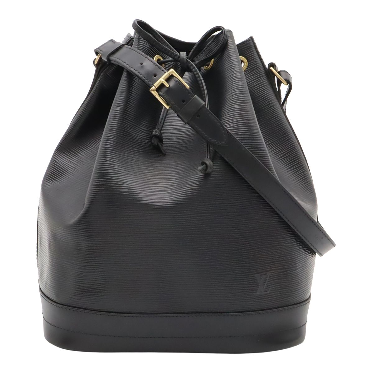 Louis Vuitton Epi Noe Shoulder Bag Drawstring Noir Black Gold