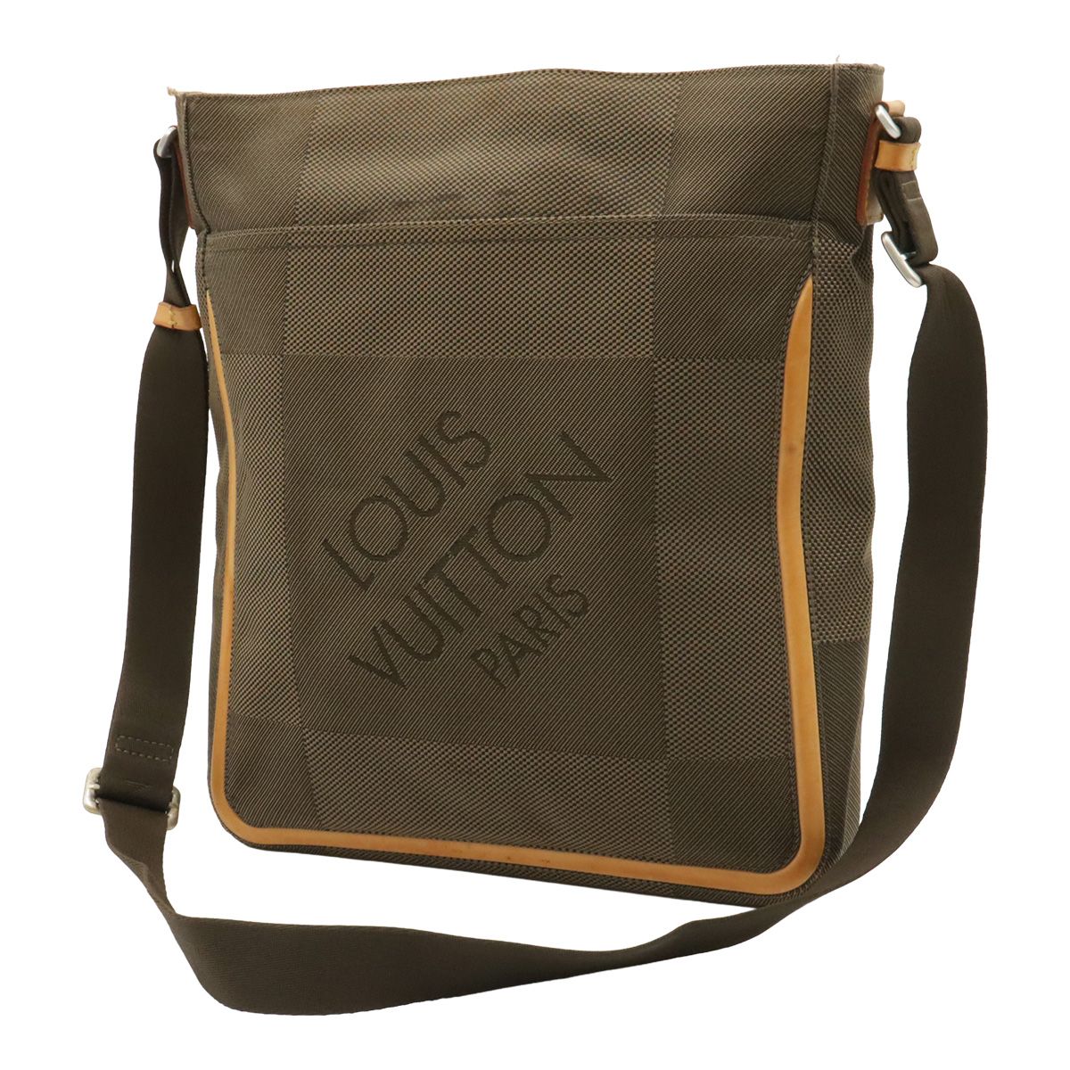 Louis Vuitton Damier Geant Companion Shoulder Bag Crossbody Tail Khaki — view 2