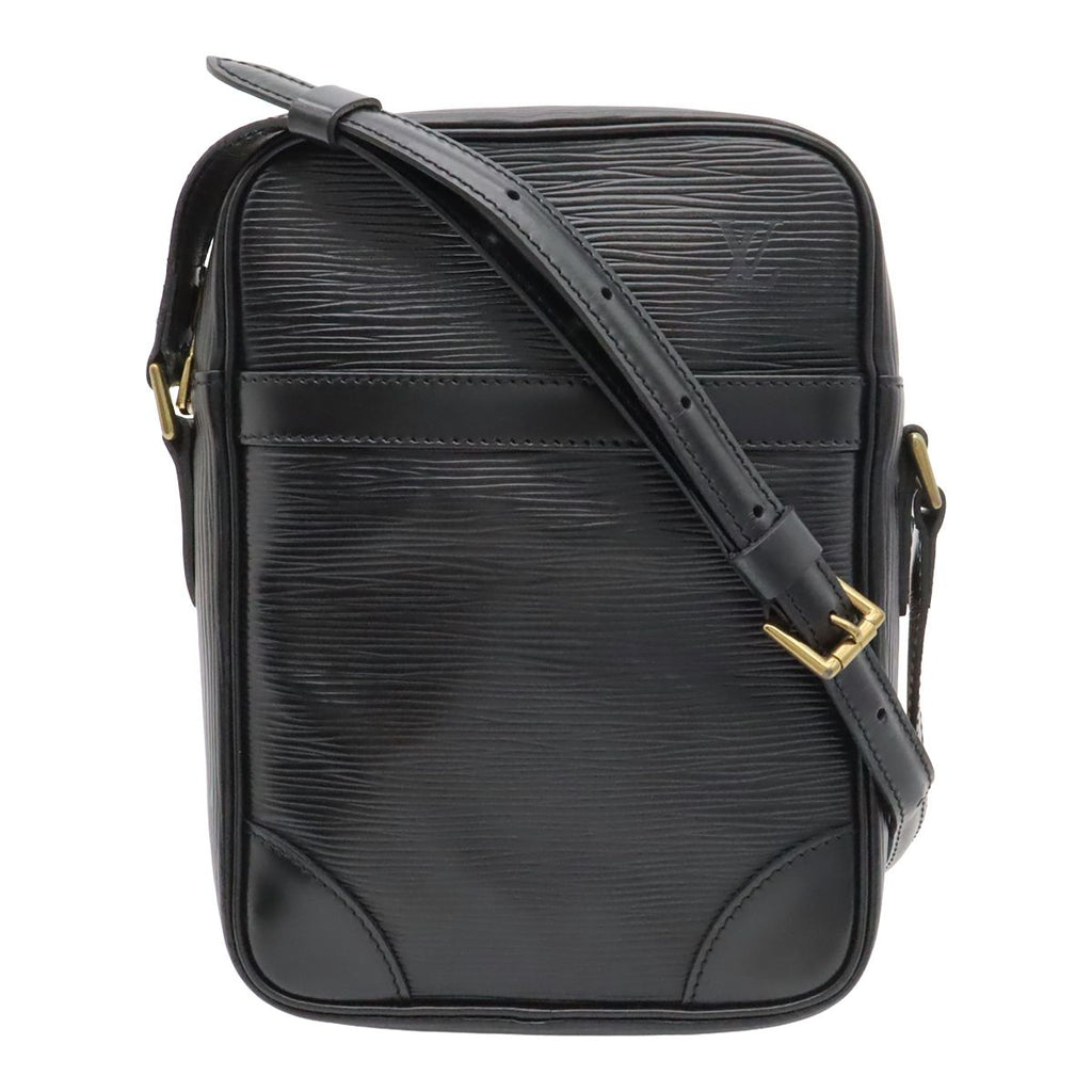 Louis Vuitton Epi Danube Shoulder Bag Pochette Crossbody Leather Noir Black