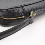 Louis Vuitton Epi Danube Shoulder Bag Pochette Crossbody Leather Noir Black — view 4