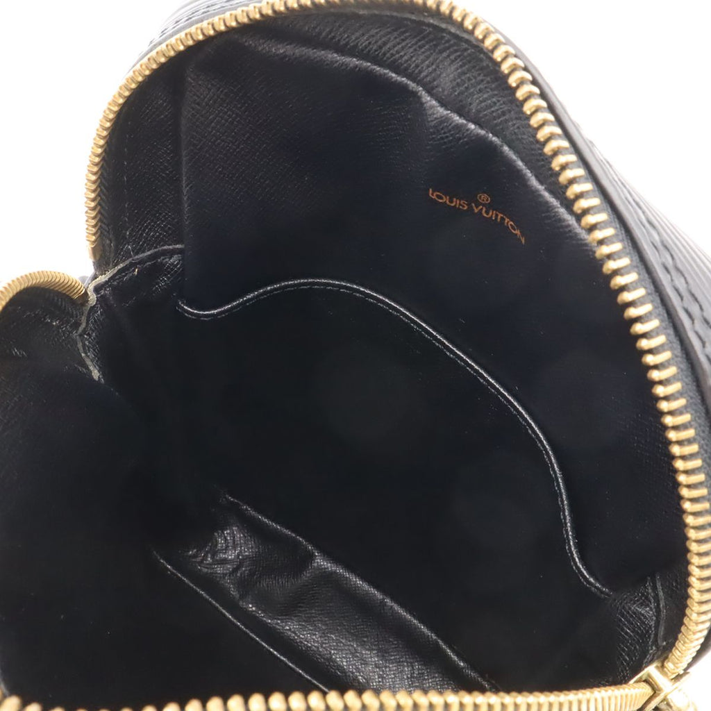 Louis Vuitton Epi Danube Shoulder Bag Pochette Crossbody Leather Noir Black — view 7