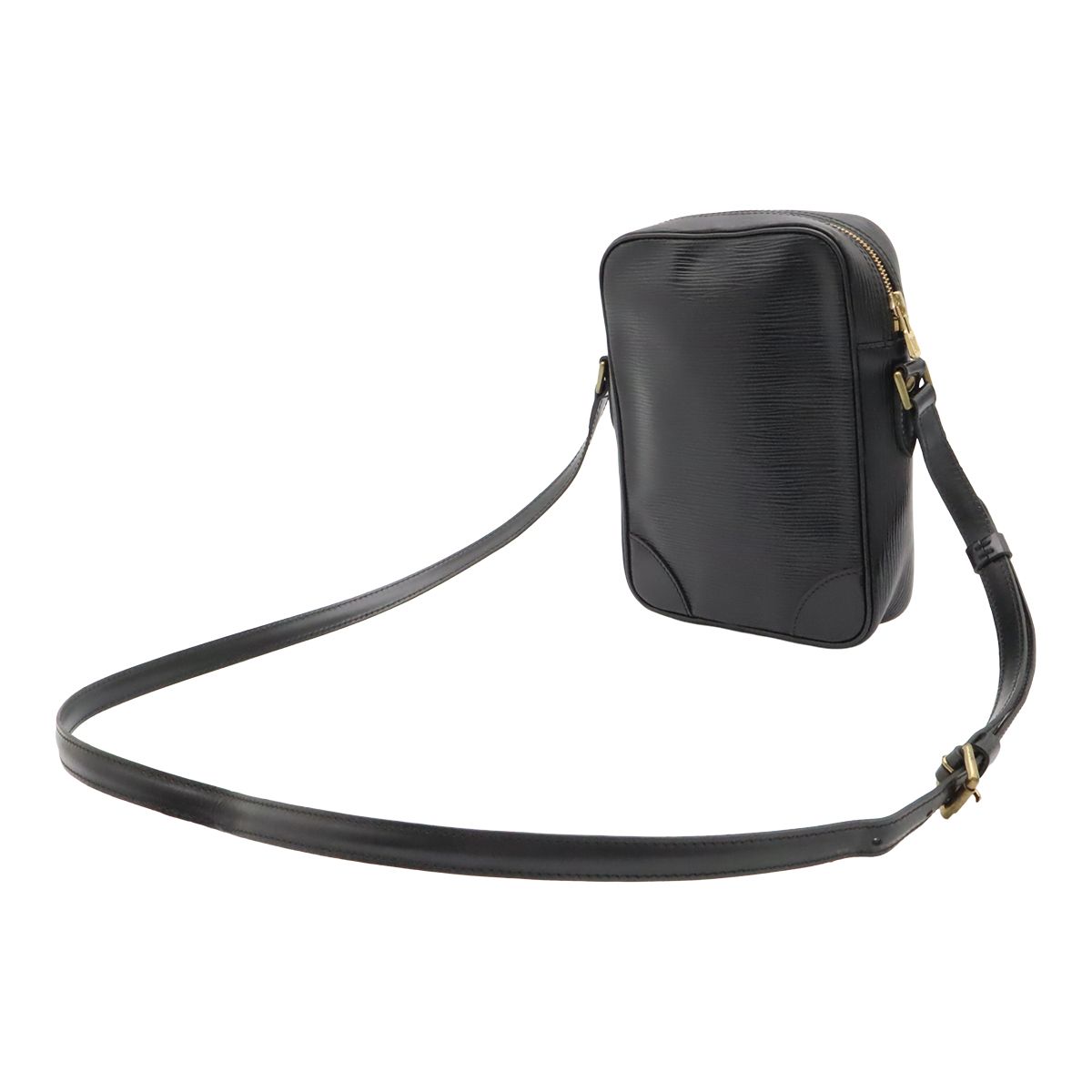 Louis Vuitton Epi Danube Shoulder Bag Pochette Crossbody Leather Noir Black — view 2