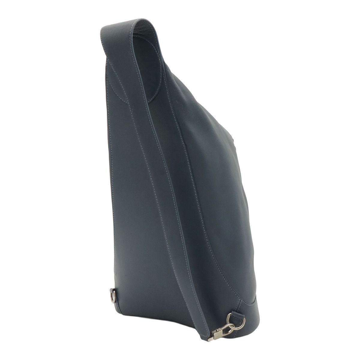 Loewe Anton Sling Belt Bag Crossbody Leather Blue Silver — view 2