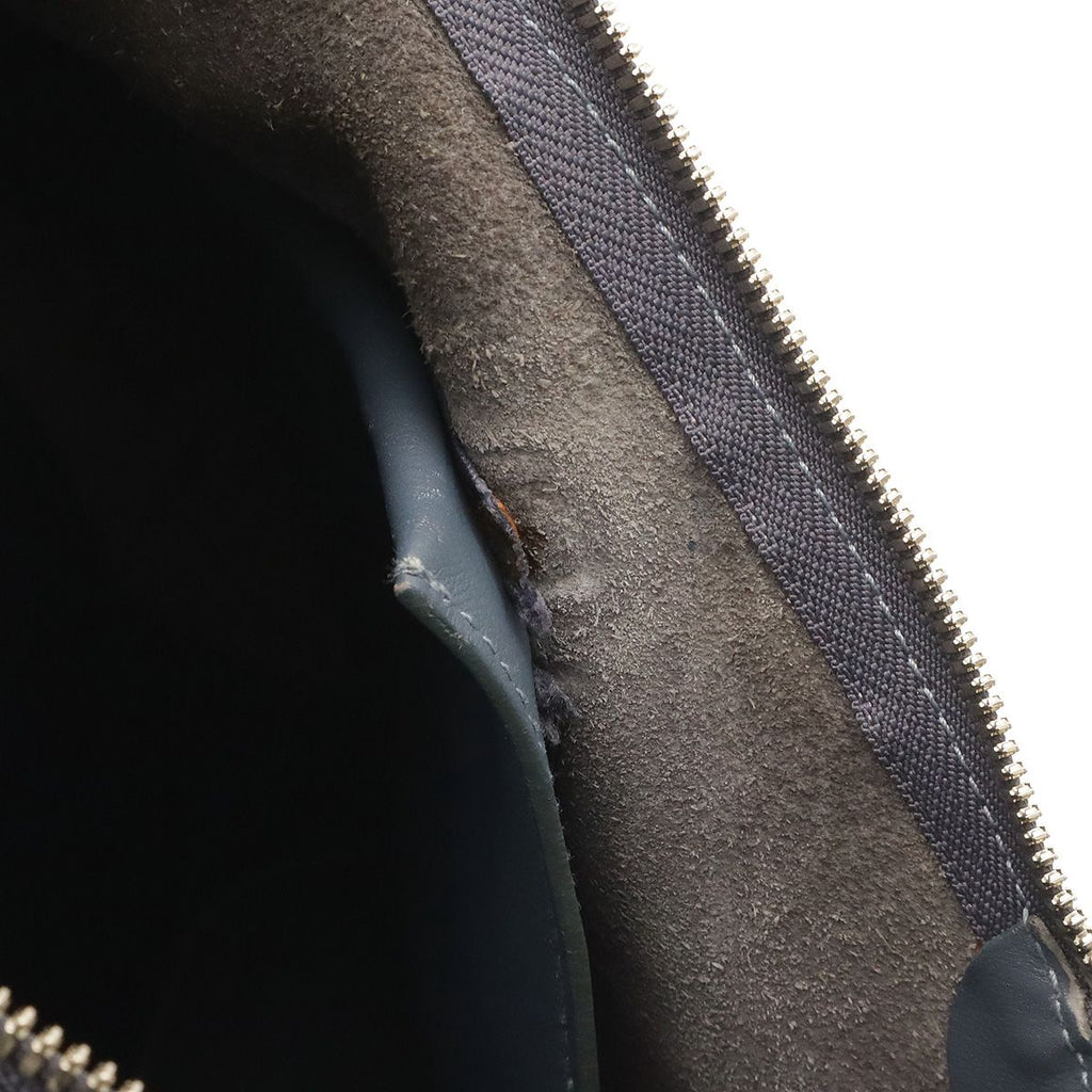 Loewe Anton Sling Belt Bag Crossbody Leather Blue Silver — view 8
