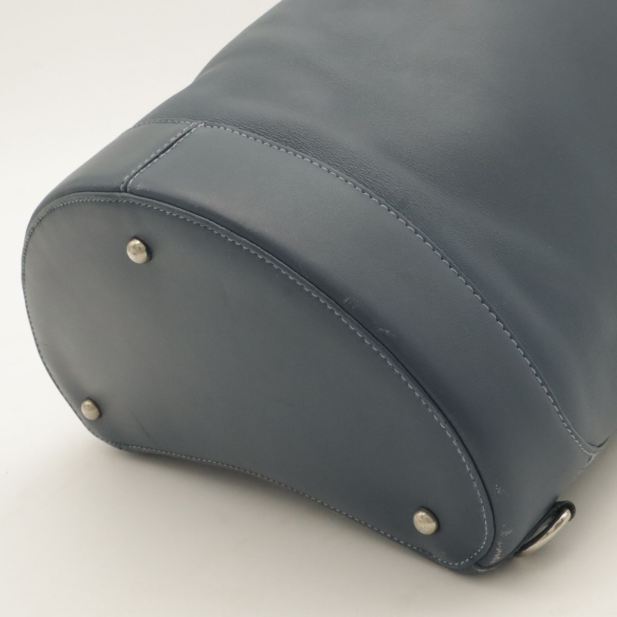 Loewe Anton Sling Belt Bag Crossbody Leather Blue Silver — view 3