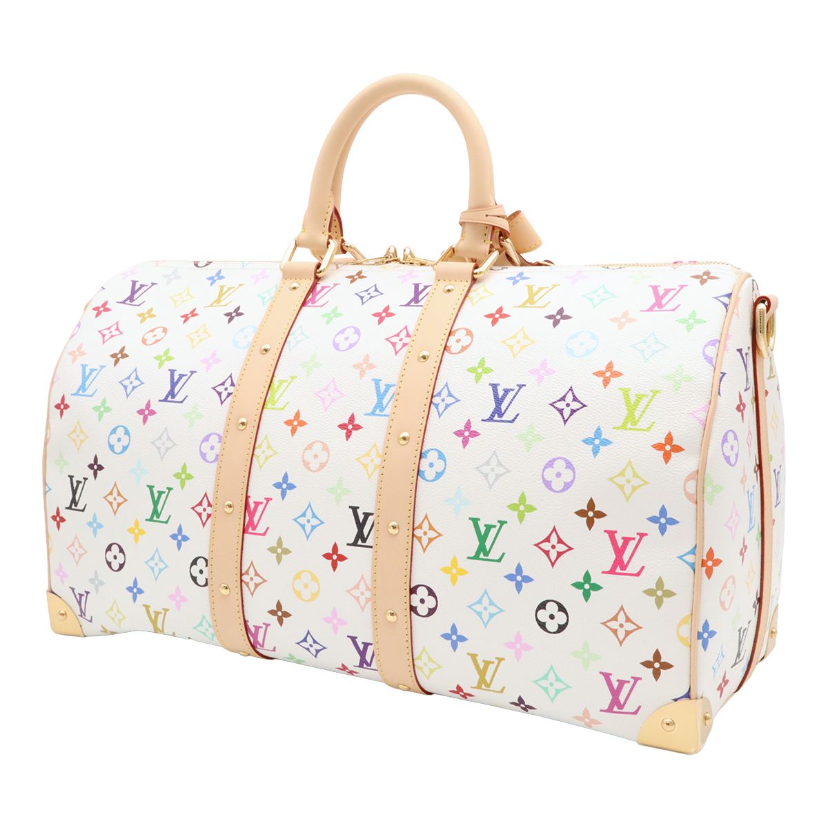 Louis Vuitton LV x Takashi Murakami Monogram Multicolor Keepall Bandouliere 45 — view 2
