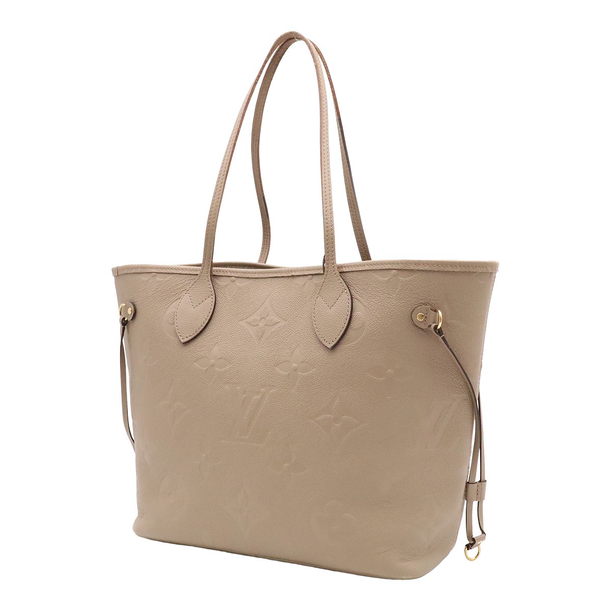 Louis Vuitton Monogram Empreinte Neverfull MM Tote Shoulder Bag Tourterelle — view 2