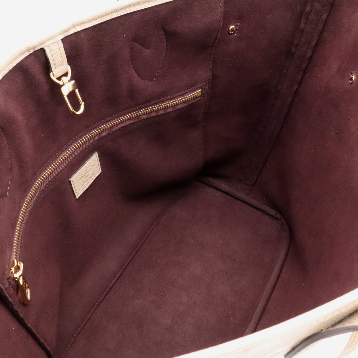 Louis Vuitton Monogram Empreinte Neverfull MM Tote Shoulder Bag Tourterelle — view 7