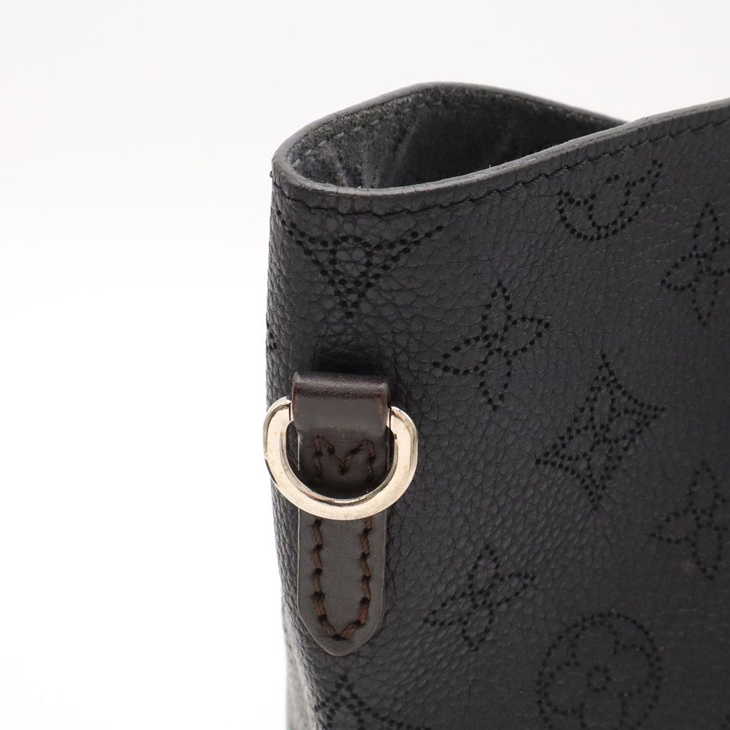 Louis Vuitton Monogram Mahina Hina MM Tote Shoulder Bag Leather Noir Black — view 7