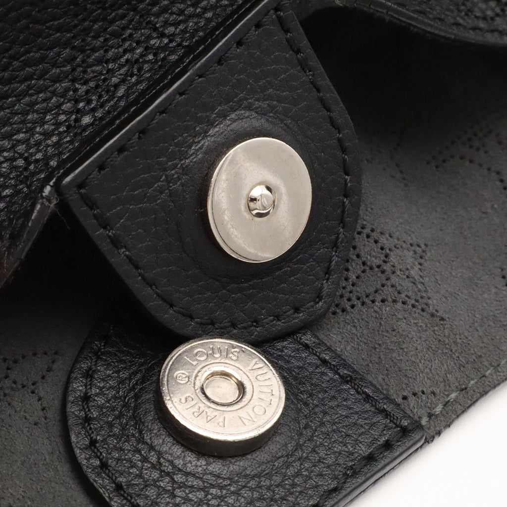 Louis Vuitton Monogram Mahina Hina MM Tote Shoulder Bag Leather Noir Black — view 5