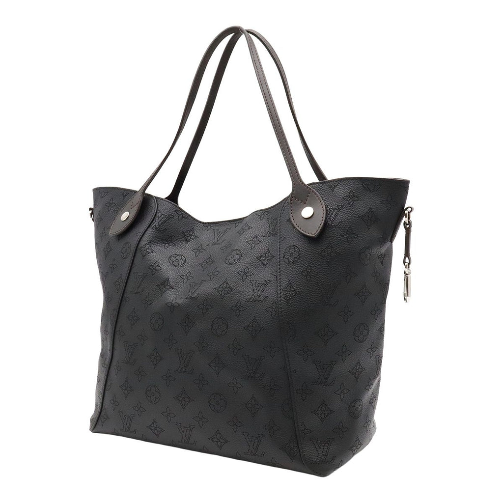 Louis Vuitton Monogram Mahina Hina MM Tote Shoulder Bag Leather Noir Black — view 2