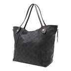 Louis Vuitton Monogram Mahina Hina MM Tote Shoulder Bag Leather Noir Black — view 2