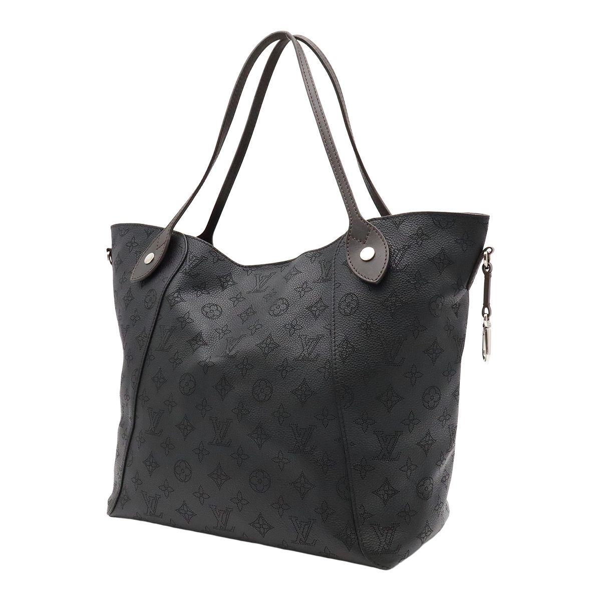 Louis Vuitton Monogram Mahina Hina MM Tote Shoulder Bag Leather Noir Black — view 2