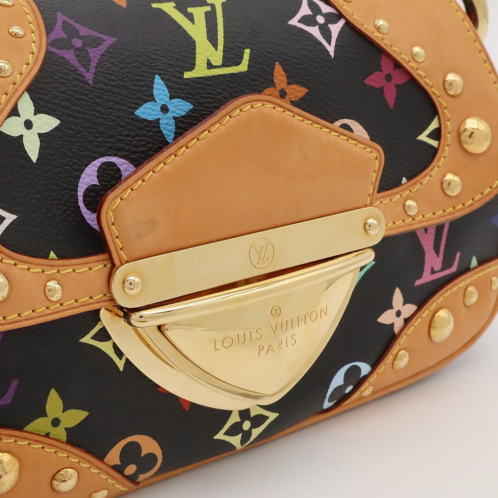 Louis Vuitton Monogram Multicolor Marilyn Chain Shoulder Bag Noir Black — view 8