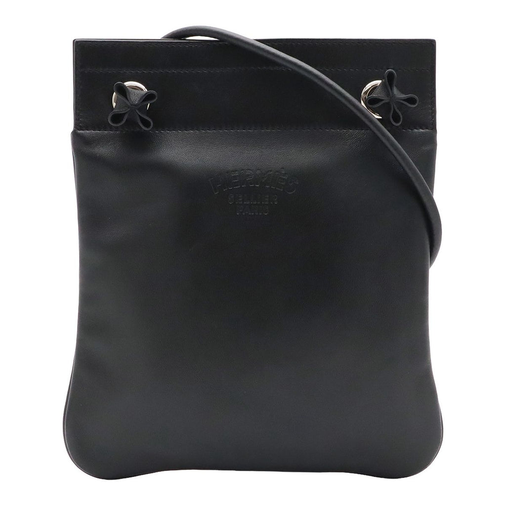Hermes Sac Aline Mini Shoulder Bag Pochette Crossbody Veau Swift Black