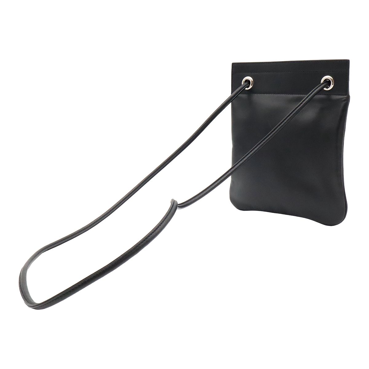 Hermes Sac Aline Mini Shoulder Bag Pochette Crossbody Veau Swift Black — view 2