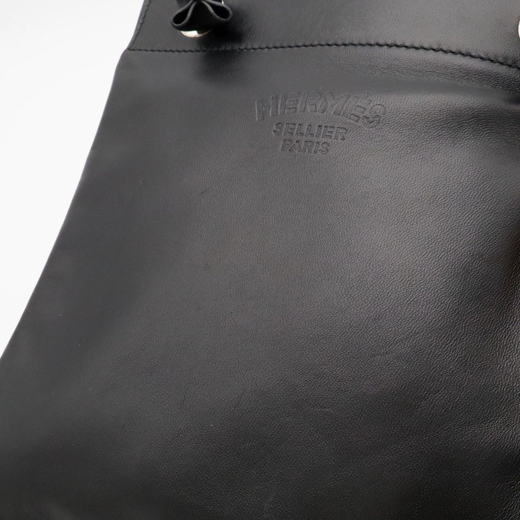 Hermes Sac Aline Mini Shoulder Bag Pochette Crossbody Veau Swift Black — view 6