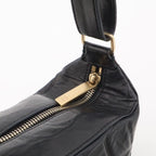 Chanel Choco Bar Shoulder Bag Lambskin Leather Black Gold — view 6