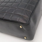 Chanel Choco Bar Shoulder Bag Lambskin Leather Black Gold — view 3