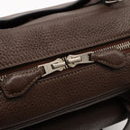 Hermes Steve Besace 35 Shoulder Bag Crossbody Taurillon Clemence Leather Brown — view 6
