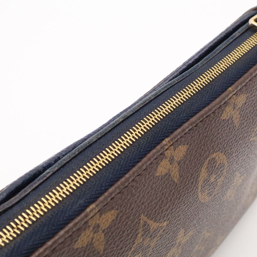 Louis Vuitton Monogram Pallas Clutch Shoulder Bag Chain 2-Way Blue Marine — view 7