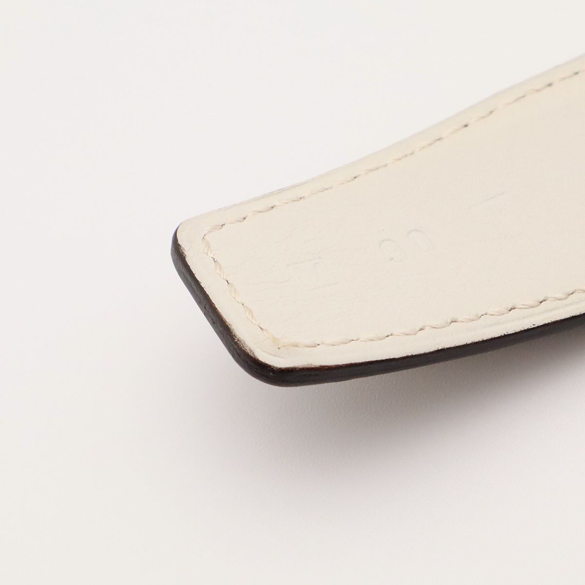 Hermes H Belt H Buckle Reversible Box Calf Veau Swift Etoupe Greige Off White — view 7