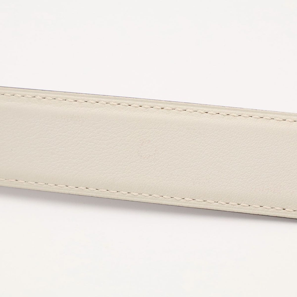 Hermes H Belt H Buckle Reversible Box Calf Veau Swift Etoupe Greige Off White — view 6
