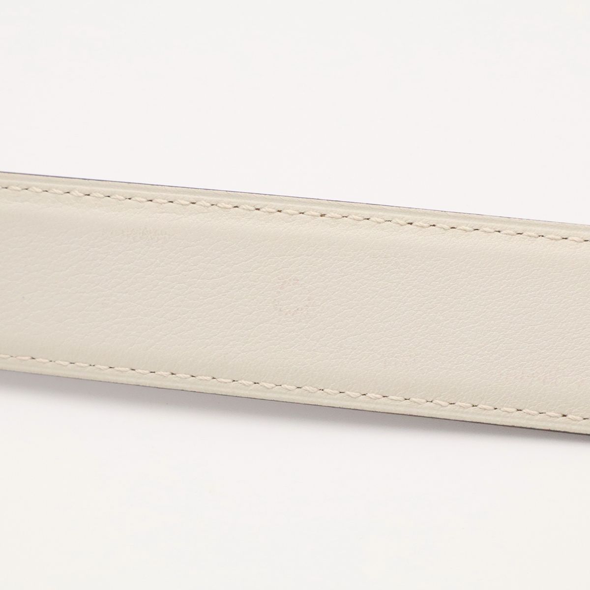 Hermes H Belt H Buckle Reversible Box Calf Veau Swift Etoupe Greige Off White — view 6