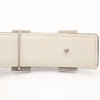 Hermes H Belt H Buckle Reversible Box Calf Veau Swift Etoupe Greige Off White — view 4