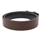Hermes H Belt H Buckle Constance Reversible Togo Box Calf Brown Black Silver 80 — view 2