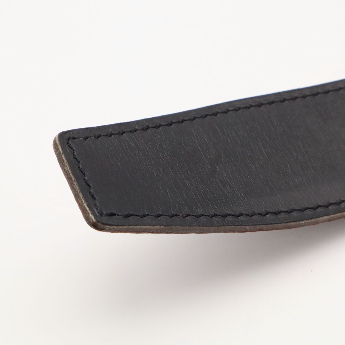 Hermes H Belt H Buckle Constance Reversible Togo Box Calf Brown Black Silver 80 — view 7