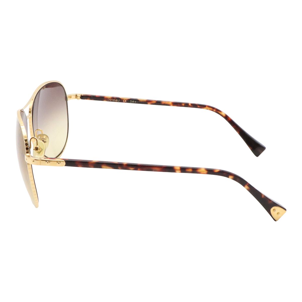 Louis Vuitton Sunglasses Conspiration Pilot Teardrop Brown Gradation Marble — view 2