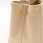 Prada Canapa Tote 2-Way Shoulder Bag Crossbody Canvas Corda Beige Gold — view 6