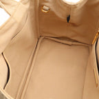 Prada Canapa Tote 2-Way Shoulder Bag Crossbody Canvas Corda Beige Gold — view 7