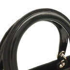Dior Lady Cannage Tote 2-Way Handbag Nylon Black Silver — view 4