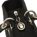 Dior Lady Cannage Tote 2-Way Handbag Nylon Black Silver — view 6