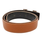 Hermes H Belt H Buckle Constance Reversible Togo Box Calf Brown Black Silver 80 — view 2