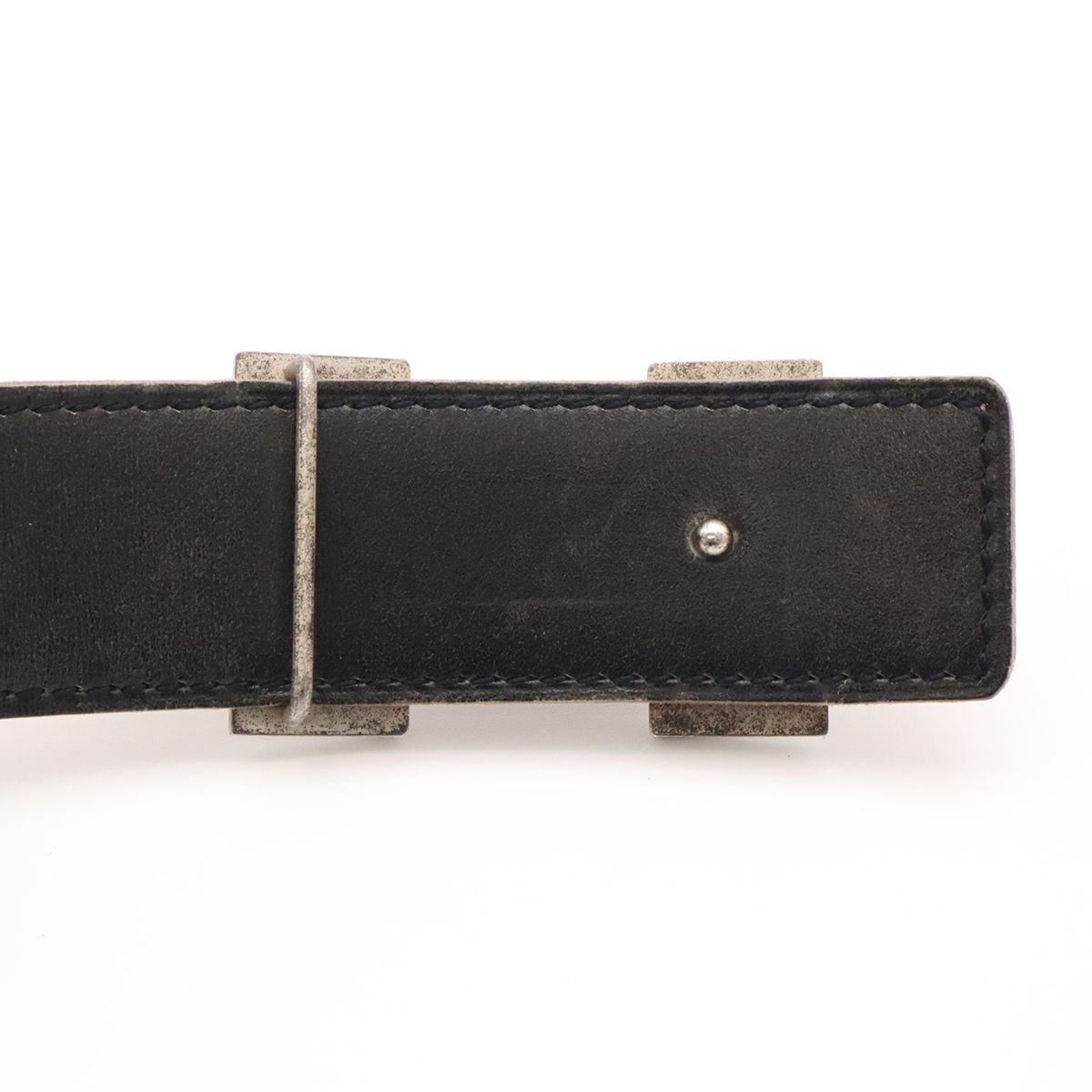 Hermes H Belt H Buckle Constance Reversible Togo Box Calf Brown Black Silver 80 — view 4