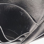 Hermes Bearn Dupri Wallet Trifold Box Calf Leather Black Silver — view 7