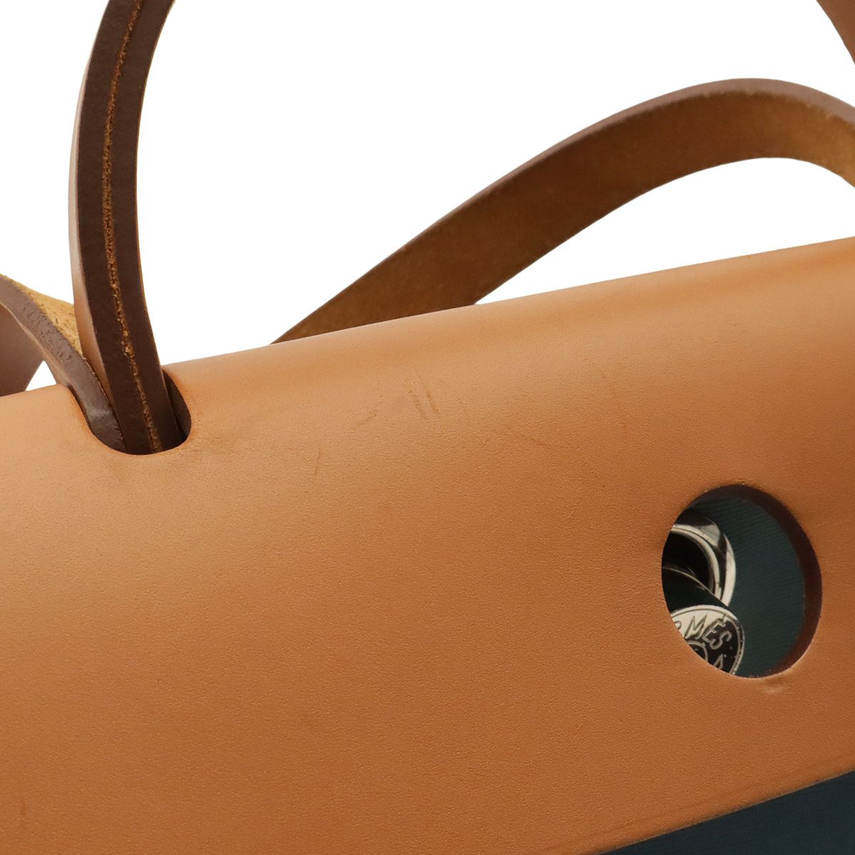 Hermes Herbag Zip PM 2-Way Shoulder Bag Toile Officier Blue — view 6
