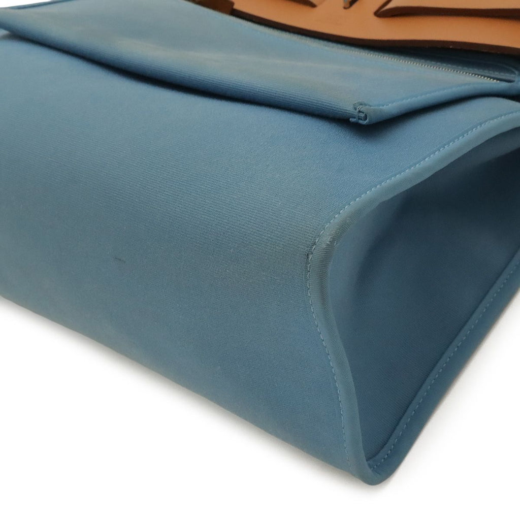Hermes Herbag Zip PM 2-Way Shoulder Bag Toile Officier Blue — view 3