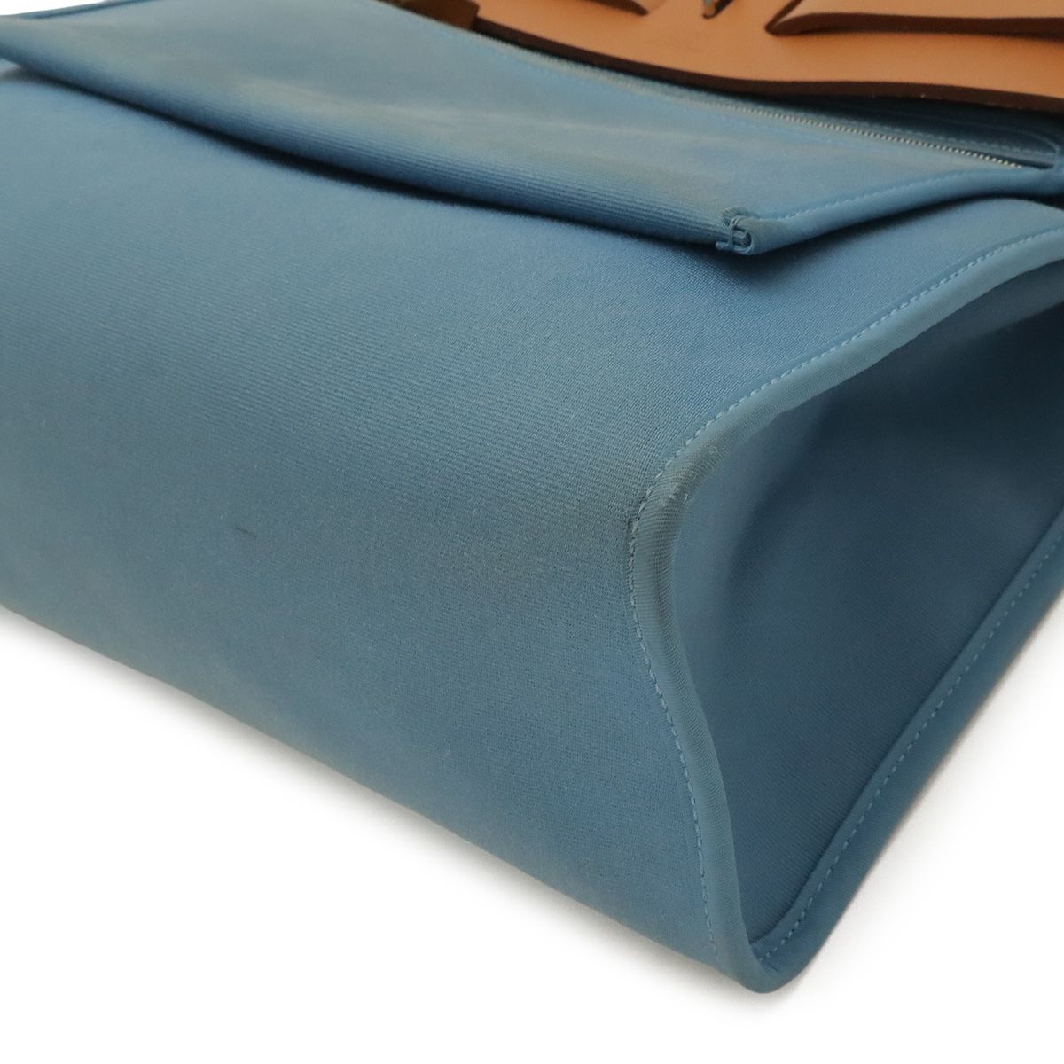 Hermes Herbag Zip PM 2-Way Shoulder Bag Toile Officier Blue — view 3