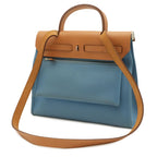 Hermes Herbag Zip PM 2-Way Shoulder Bag Toile Officier Blue — view 2