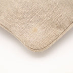 Prada Logo Pouch Party Mini Bag Jute Beige Silver — view 3
