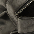 Chanel Choco Bar Boston Bag Shoulder Caviar Leather Black Silver — view 7