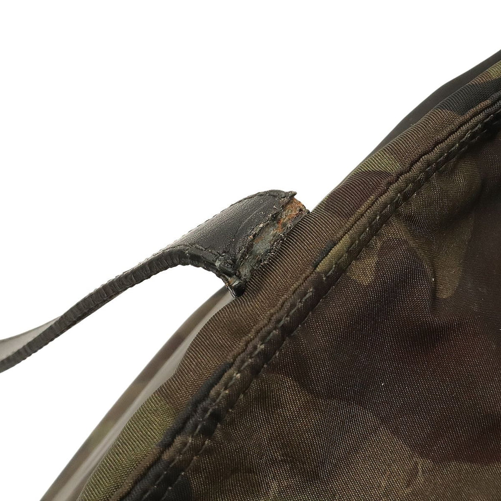 Prada Triangle Logo Tote Bag Shoulder Camouflage Pattern Nylon Leather Mimetico — view 6