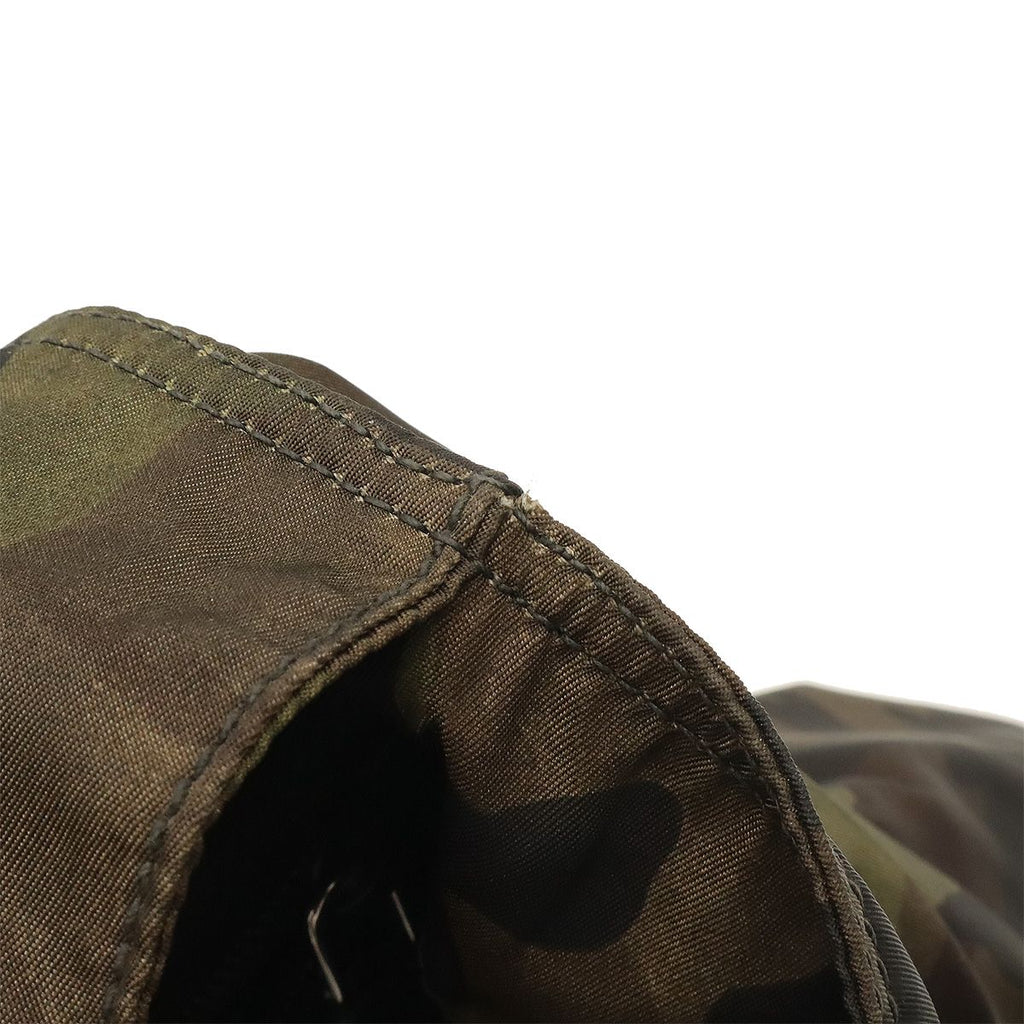 Prada Triangle Logo Tote Bag Shoulder Camouflage Pattern Nylon Leather Mimetico — view 4