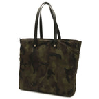 Prada Triangle Logo Tote Bag Shoulder Camouflage Pattern Nylon Leather Mimetico — view 2