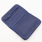 Bottega Veneta Intrecciato Wallet Bifold Leather Navy Blue — view 4